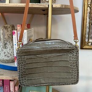 Clare V. Embossed Leather Mirabel Crossbody Purse